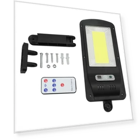 Solar Street Light with Motion Sensor — Outdoor Security & Flood Lighting, Fishine