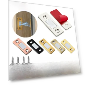 Ultra-thin invisible magnetic furniture latch for cabinet with touch opening — Catches, TrendVibeCN