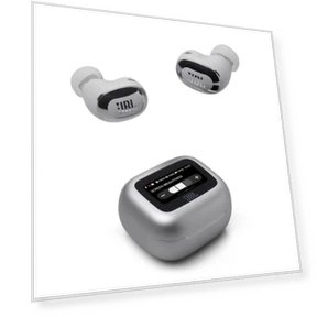 Wireless Earbuds with Smart Touch Display — In-Ear Headphones, JBL