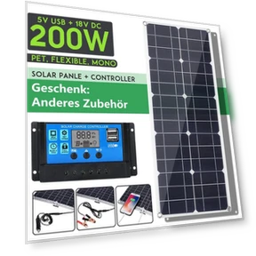 Monocrystalline Solar Panel 200W — Renewable Energy Solutions, Decor Dream