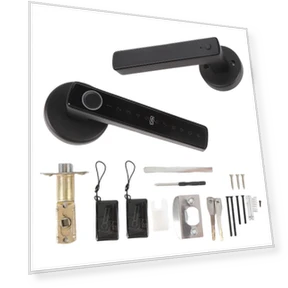 Smart Door Handle Lock with Fingerprint Scanner — Smart Home Security, Neoglint