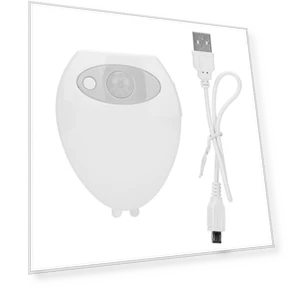 USB Charging LED Motion Induction Bathroom Toilet Night Light Sensor with UV Light — Night Lights, CosyHome
