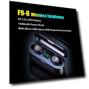 Wireless Earbuds with LED Display — In-Ear Headphones, DIYelecs