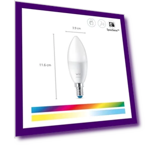 Color LED Smart Candle-Shaped Bulb — LED, WiZ
