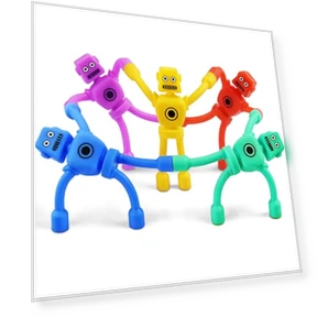 Magnetic Robot Men Travel Toys — Magnets