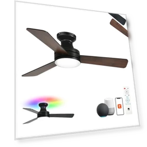 Smart Ceiling Fan with Lights — Ceiling Fan Wall Controls, Orison