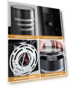 Smart Outdoor Wall Lights — Outdoor Security & Flood Lighting, KIZON