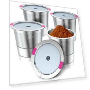 Universal Stainless Steel K Cup Reusable Coffee Pods — Coffee Pod Holders, AIMONE