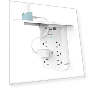 Wall Outlet Extender with Surge Protector — Multi-Outlets, mifaso