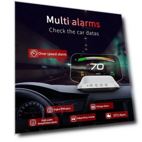 Automobile HUD OBD2 Head Up Display — Navigation & GPS Accessories