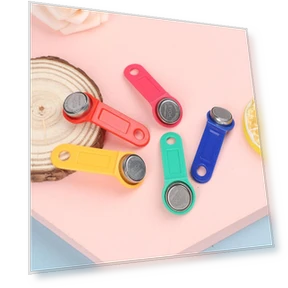 Plastic Rewritable RFID Touch Memory Key — Travel Wallets, Scalloped Ocean