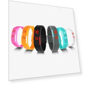 Silicone LED Sport Bracelet Touch Digital Wristwatch — Men's Timepieces, LOMEII Electronic
