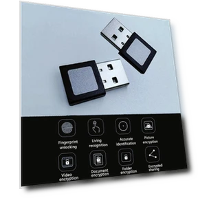 USB Fingerprint Reader — Biometric Security, WIS-long