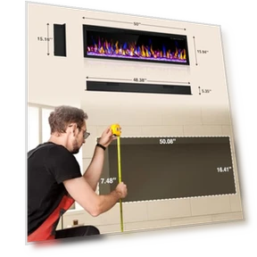 WiFi-Enabled Electric Fireplace Heater — Electric Heating Solutions, Alpaca