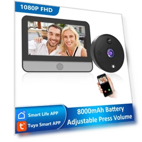 1080P Smart Door Viewer with WiFi Camera — Smart Home Security, Qichuanxin