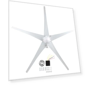 5-Blade Wind Turbine Power Supply — Solar Charging Solutions, Canaryy