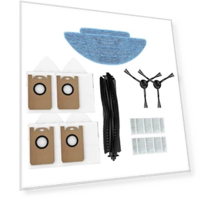 Main Brush and Side Brushes Set — Accessories, Women Clothing with Heart