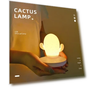 USB LED Touch Dimming Silicone Night Light Cactus — Night Lights, Lansoon Tool