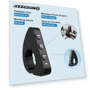Bluetooth Remote Control for Helmet Headset — Phone Accessories, Auto Launcher