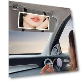 HD Car LED Mirror with Makeup Light — Interior Mirrors, Auto Accessories Home