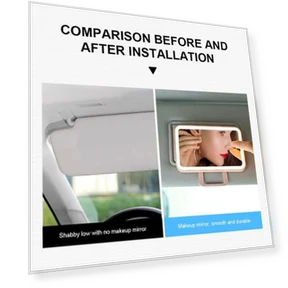 LED Touch Screen Sun Visor Makeup Mirror — Interior Mirrors, A Auto Parts Mall