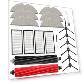 Main Side Brush, HEPA Filter, Mop Cloth, Dust Bags — Parts & Accessories, Elegant Living House