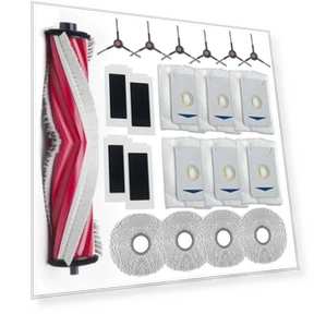 Main Side Brush, HEPA Filter, Mopping Cloth, Dust Bags — Parts & Accessories, Elegant Living House