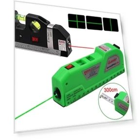 Portable Laser Level with Tape Measure and Infrared Sensor — Alignment & Leveling Lasers, AI Supermarket