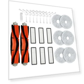 Robot Vacuum Main Side Brush, Mop Cloth, Hepa Filter Replacement Accessories — Parts & Accessories, Elegant Living House