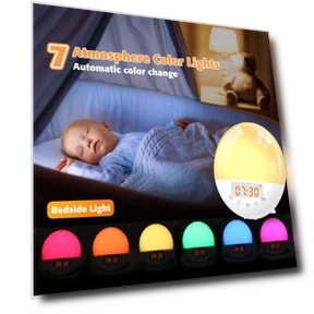 Voice Controlled Smart Sunrise Alarm Clock — Alarms & Clocks, Super Star Mall