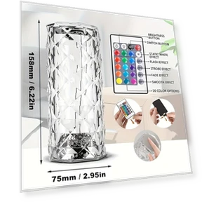 Crystal Touch Lamp — Overhead Lighting, Good Household Items