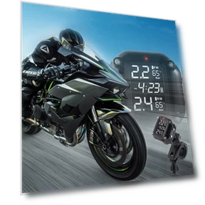 Digital Display Motorcycle Wireless Tire Pressure Monitoring System — Fuel Pressure, RuJia Home Decor
