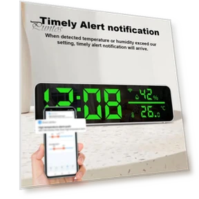 Multifunctional LED Digital Clock-Thermometer — Alarms & Clocks, Puntos