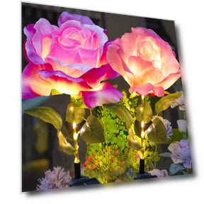 Solar Powered LED Garden Light — Outdoor Post Lighting, AI Supermarket