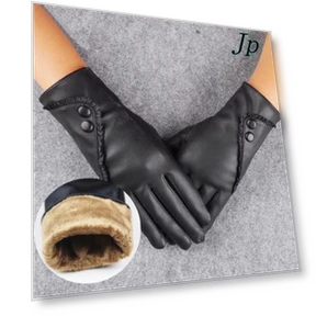 Winter Soft Leather Gloves with Touchscreen — Arm Warmers, WomWear