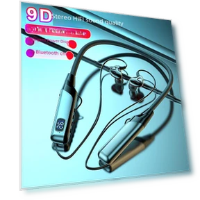 Bluetooth Neckband Headphones with Noise Cancellation — In-Ear Headphones, SmartGears