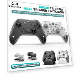 Wireless Gaming Controller with Six-Axis Gyroscope and Hall Sensor — Gaming Controllers, VILCORN