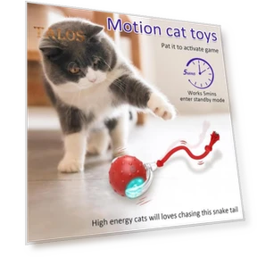 Interactive Cat Toy with Rolling Ball — Cat Playthings, Talos home Garden