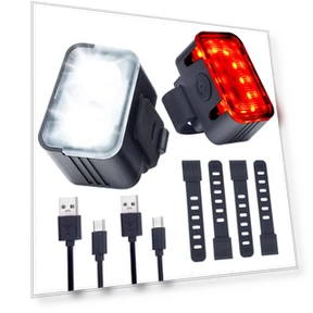 Rechargeable Bike Light Set — Bike Headlights, SOLT