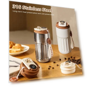 Smart Thermos with LED Temperature Display — Beverage Warmers, Home Furnishing Department Mall