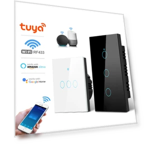 Smart Light Switch WiFi Touch Sensor — Dimmer Switches, Tuya