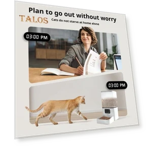 Automatic Pet Feeder with Camera — Feeders, Talos home Garden