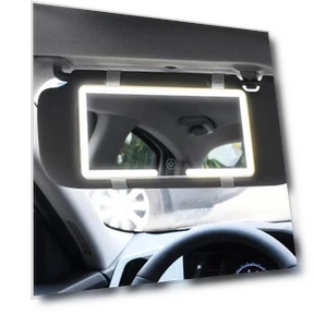 Car Sun Visor with LED Touch Screen — Interior Mirrors, Homeware Essentials