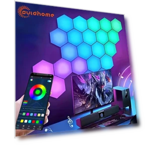 Hexagonal Quantum LED Wall Panel Light — Commercial Lighting Solutions, GYROBALL