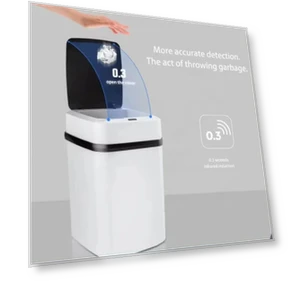 Smart Induction Trash Can — Kitchen Cans, DC-HOME