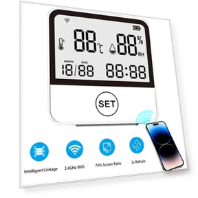 Smart WiFi Temperature and Humidity Sensor — Home Climate Control, Super Dream Home