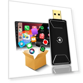 Wireless Adapter for Carplay and Android Auto — Stereo Receivers, Chic Home