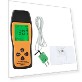 Digital LCD Thermometer with Type K Thermocouple — Temperature Measurement Tools, Kkmoon