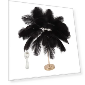 Feather Table Lamp — Desk & Table Lighting, TOMTOP JMS