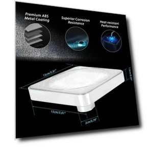 LED Shower Head with Temperature Sensor — Fixed, Homeware Essentials